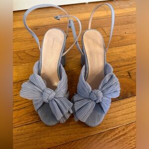Camellia Blue Bow Loeffler Randall Heels